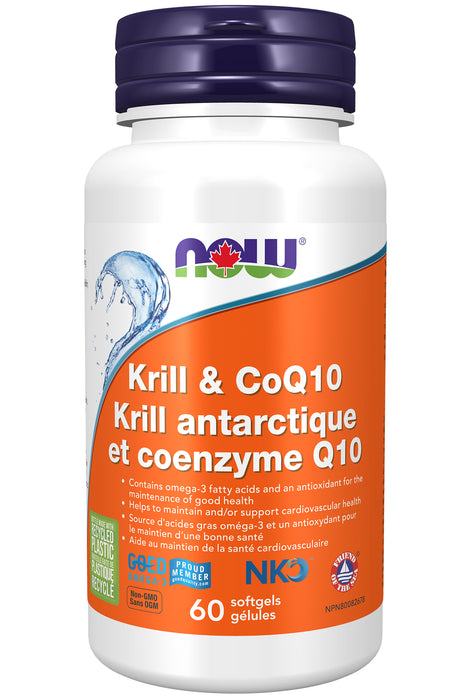 NOW Krill & CoQ10 60 Softgels