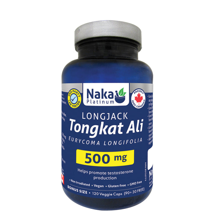 Naka Platinum Longjack Tongkat Ali Eurycoma Longifolia 500mg 120 Veggie Caps