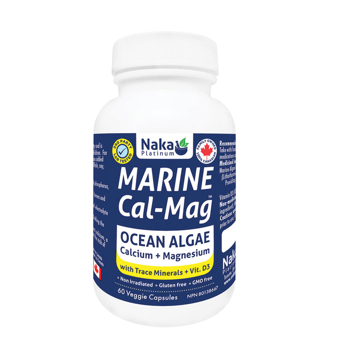 Naka Platinum Marine Cal-Mag - 60 veggie caps Bonus Size