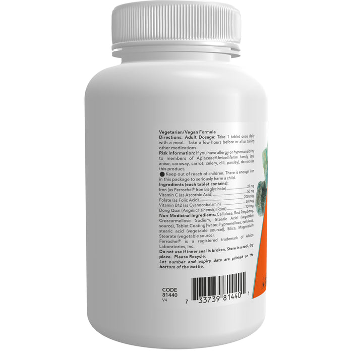 NOW Iron Complex 100 Tablets