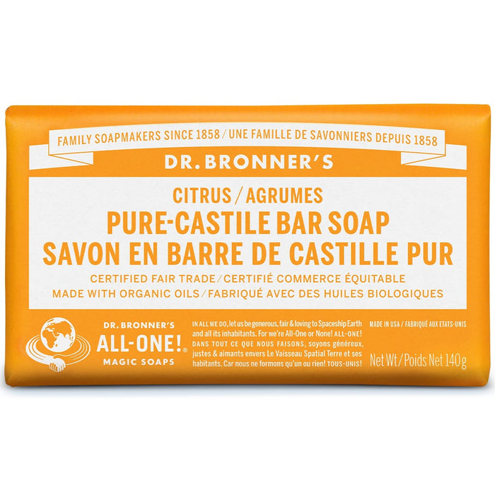 Dr. Bronner's Pure-Castile Bar Soap Citrus 140g