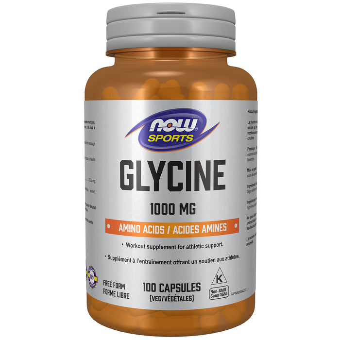 NOW Glycine 1000 mg 100 Veggie Caps