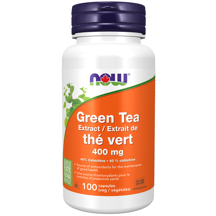 NOW Green Tea Extract 400 mg 100 Veggie Caps