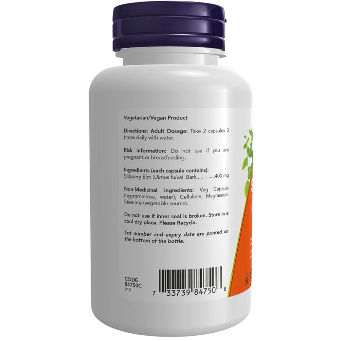 Now Slippery Elm 400mg 100 Veggie Caps