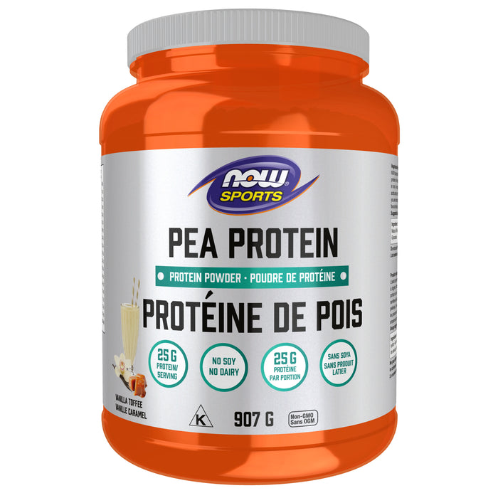 NOW Pea Protein Vanilla Toffee 907g