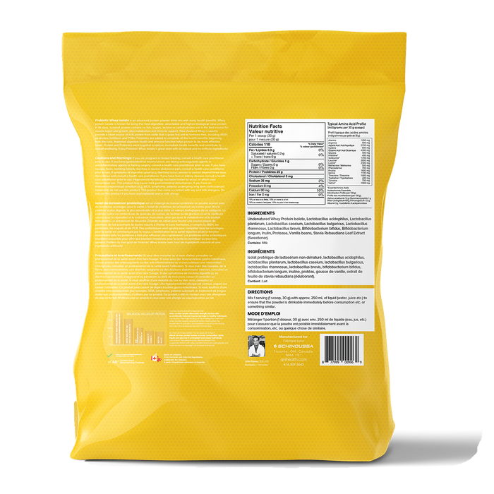 Schinoussa Probiotic Isolate Whey French Vanilla 5lbs