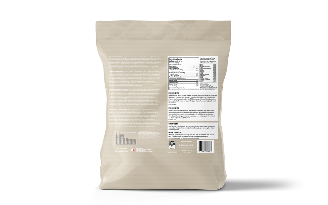 Schinoussa Probiotic Whey Isolate Cookies & Cream 5lbs