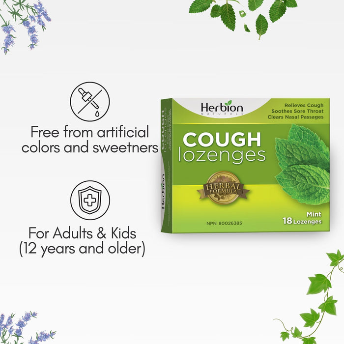 Herbion Cough Lozenges Mint 18 Lozenges