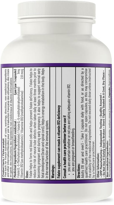 AOR BioFolate 1mg 60 Capsules