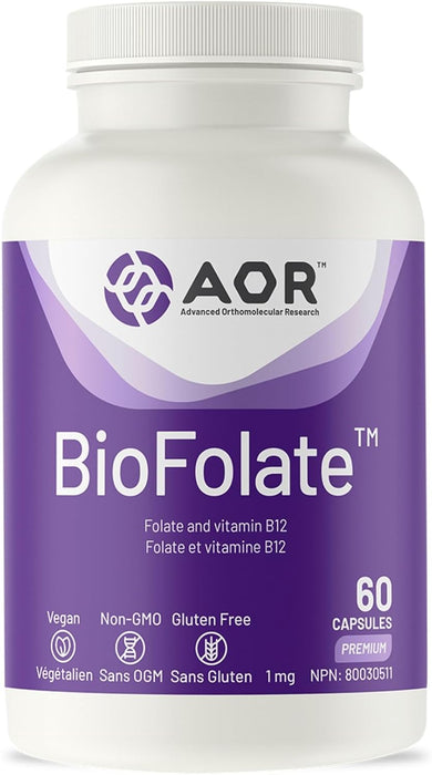 AOR BioFolate 1mg 60 Capsules