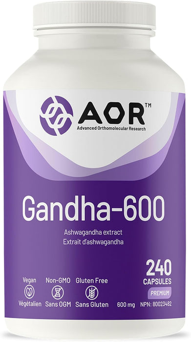 AOR Gandha-600 600mg 240 Capsules