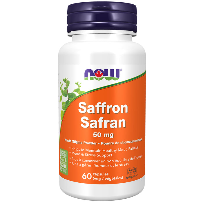 Now Saffron 50mg 60 Veggie Caps