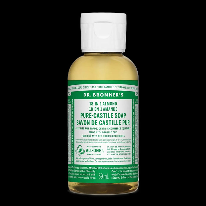 Dr. Bronner's 18-In-1 Pure-Castile Soap Almond 59mL