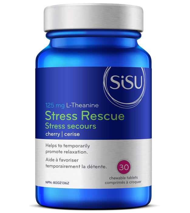 Sisu Stress Rescue 125mg Cherry 30 Chewable Tablets