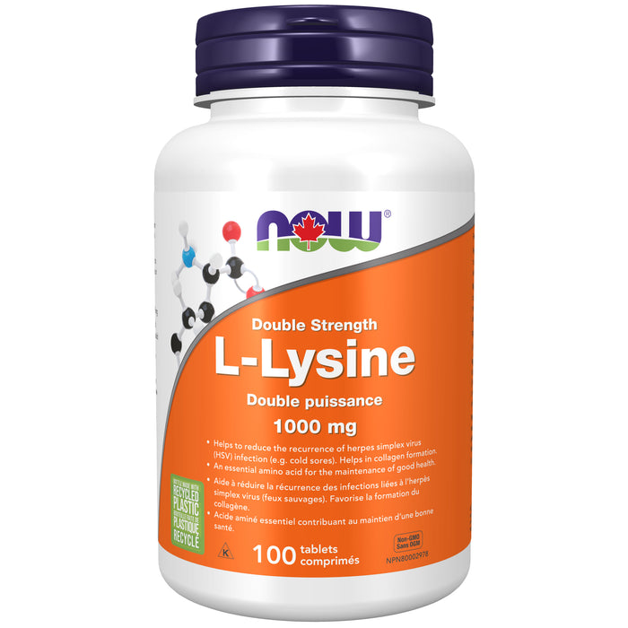 NOW L-Lysine 1000mg 100 Tablets