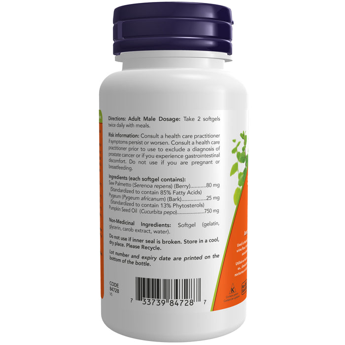 NOW Pygeum & Saw Palmetto 60 Softgels