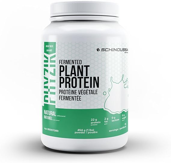 Schinoussa Fermented Plant Based Protein Powder Natural 454g (15 Servings)