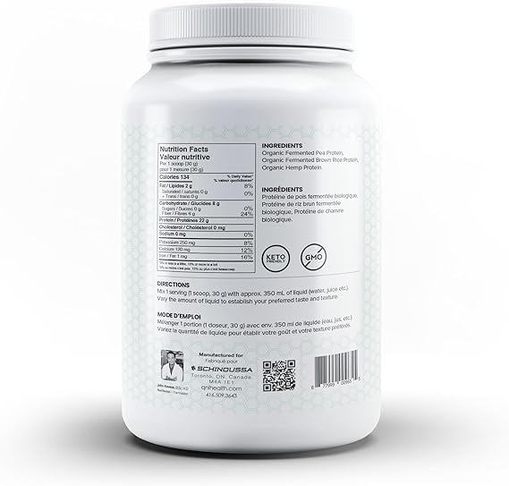 Schinoussa Fermented Plant Based Protein Powder Natural 454g (15 Servings)