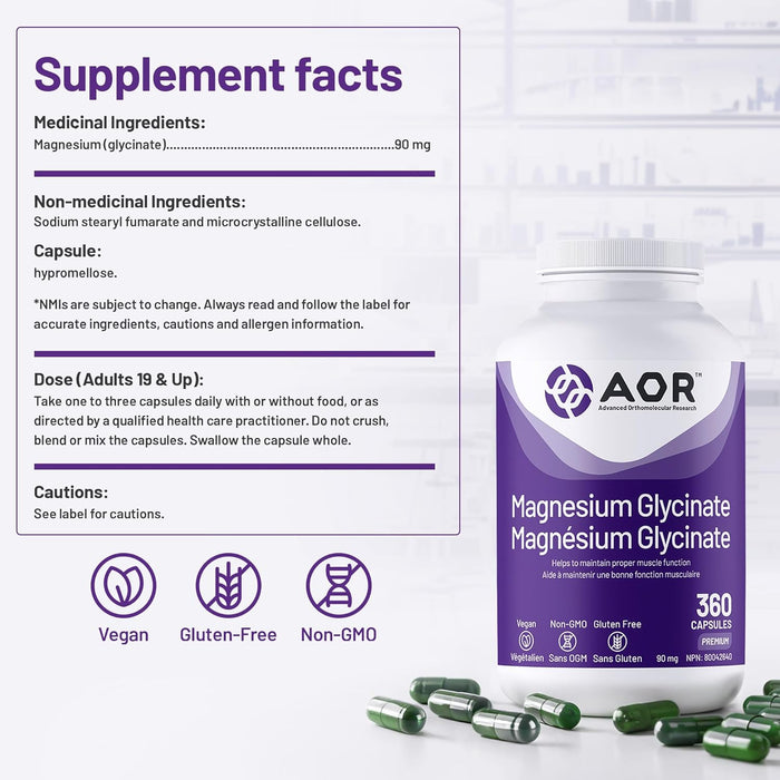 AOR Advanced Magnesium Complex 360 Veggie Caps