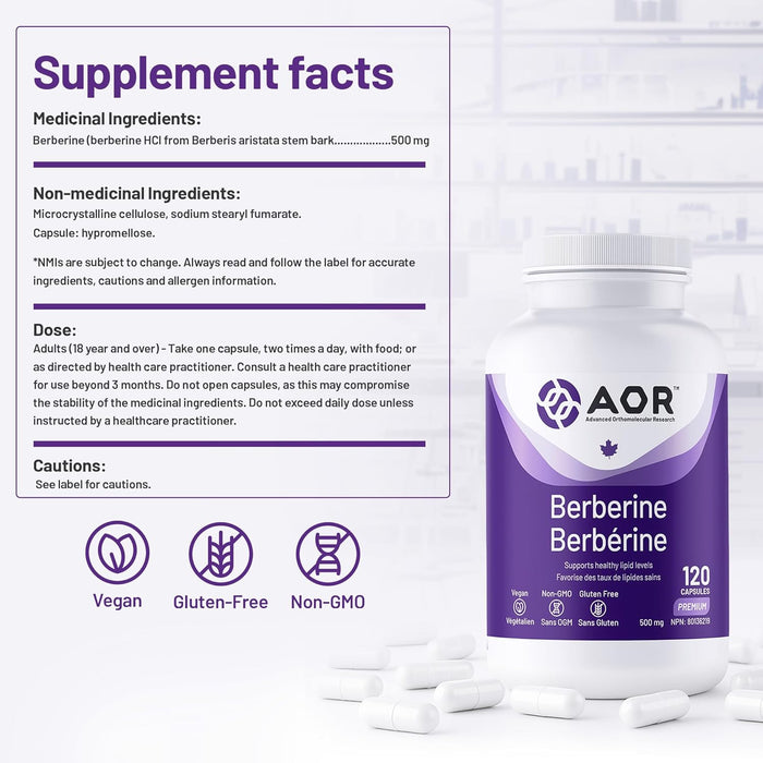 AOR Berberine 120 Capsules