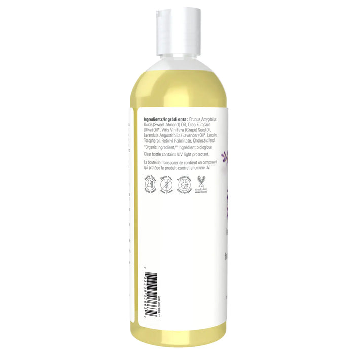 NOW Lavender Almond Massage Oil 473mL