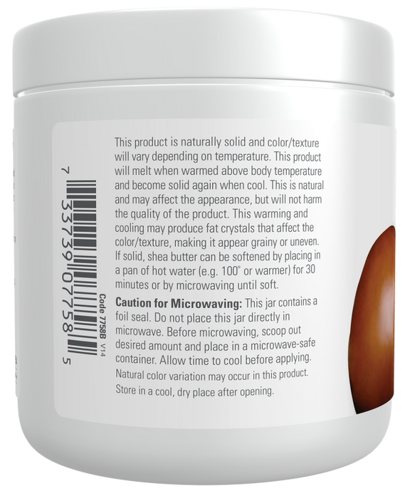 NOW Shea Butter 100% Pure 198g