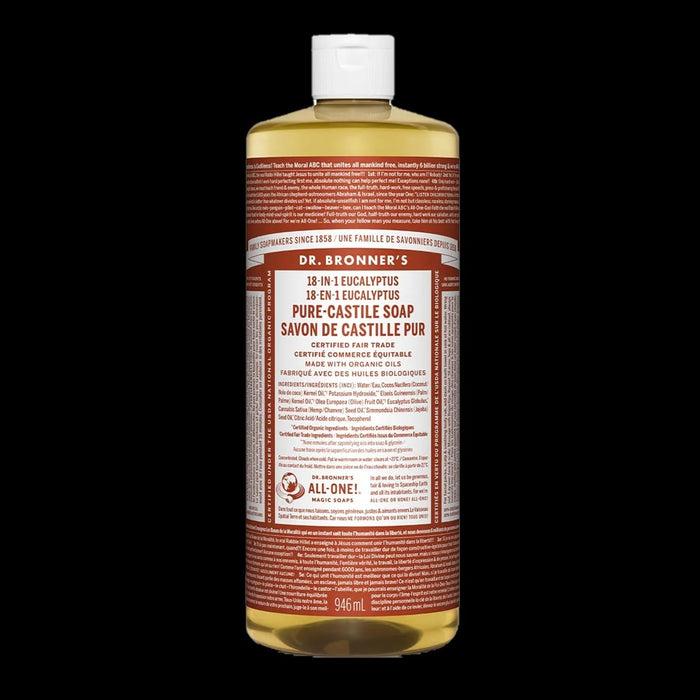 Dr. Bronner's 18-In-1 Pure-Castile Liquid Soap Eucalyptus 946mL