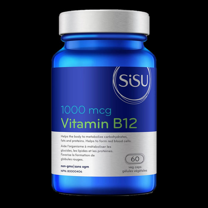 Sisu Vitamin B12 1000 mcg 60 Veggie Caps