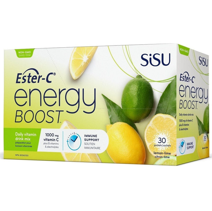 Sisu Ester-C Energy Boost Lemon Lime 30 Packs