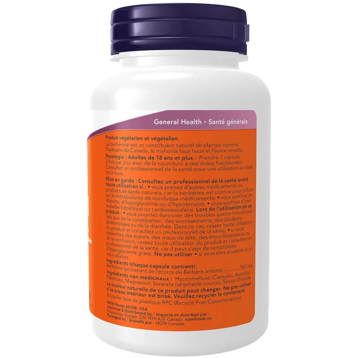 Now Berberine HCI 500mg 90 Veggie Caps