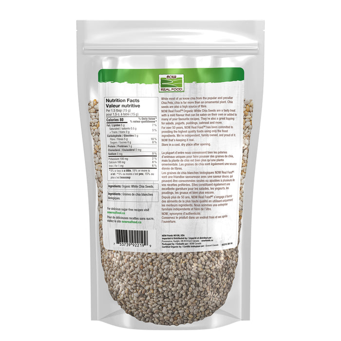 NOW Organic Whole White Chia Seed 400g