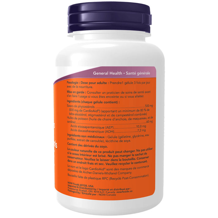 NOW Beta-Sitosterol Plant Sterol Esters With Fish Oil 90 Softgels