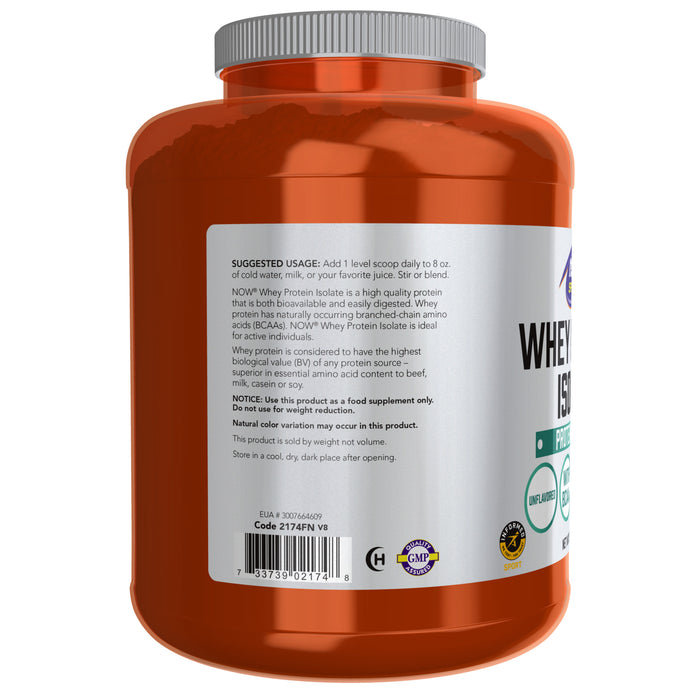 NOW Whey Protein Isolate Unflavoured 5 lbs