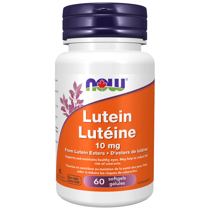 NOW Lutein 10mg 60 Softgels