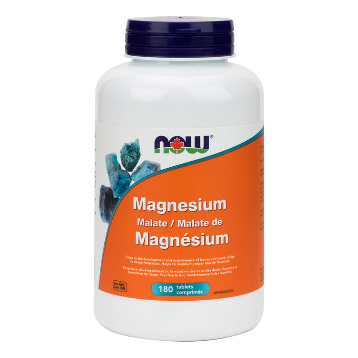 NOW Magnesium Malate 180 Tablets