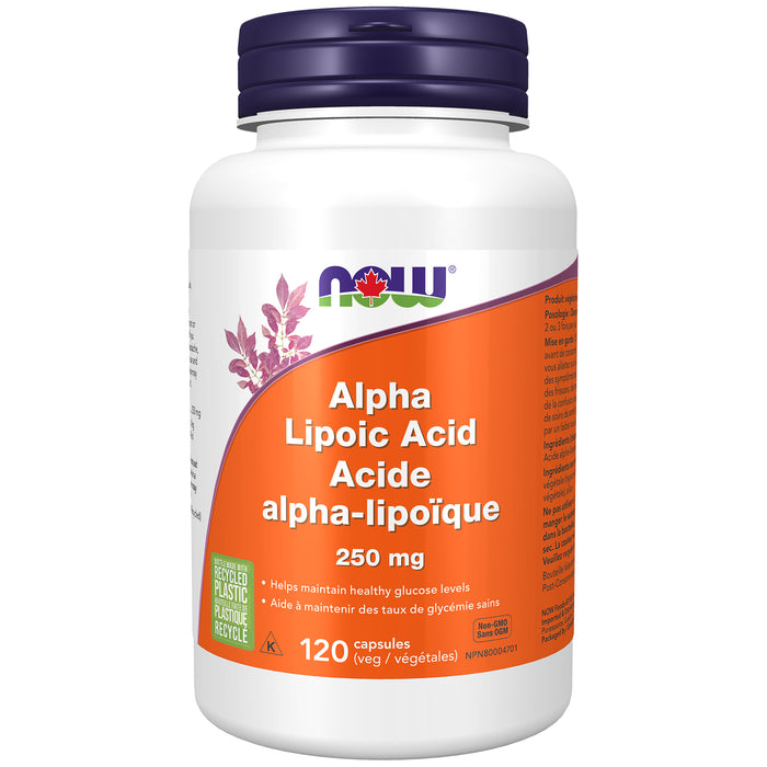 NOW Alpha Lipoic Acid 250mg 120 Veggie Caps