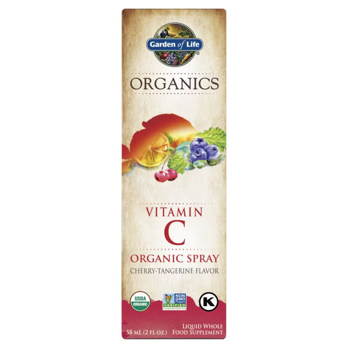 Garden of Life Organics Vitamin C Spray Cherry Tangerine 58mL