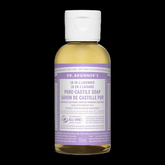 Dr. Bronner's 18-In-1 Pure-Castile Soap Lavender 59mL