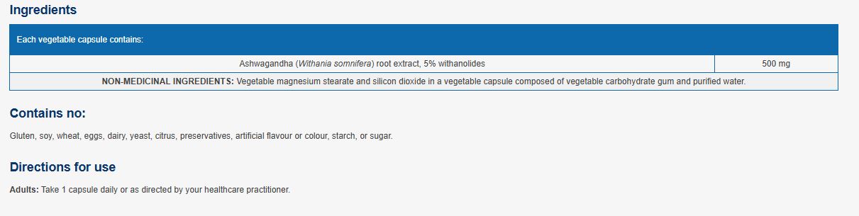 NFH Ashwagandha SAP 60 Capsules