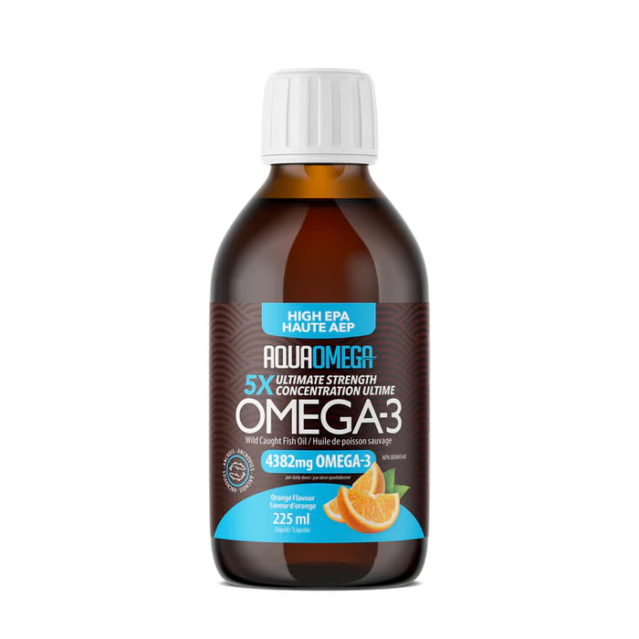 AquaOmega Omega-3 High EPA Lemon 225mL