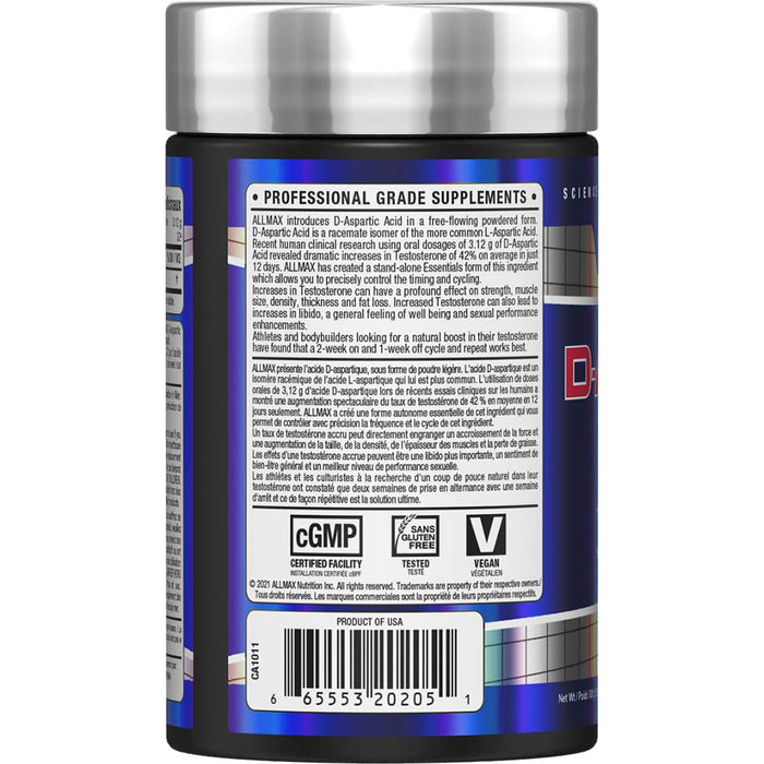 Allmax D-Aspartic Acid 100g