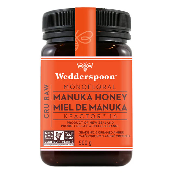 Wedderspoon Raw Monofloral Manuka Honey KFactor 16