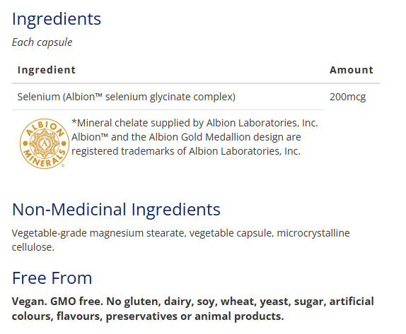 CanPrev Selenium Glycinate 200 120C