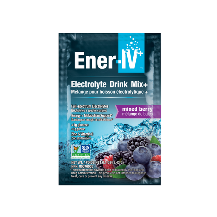Ener-Life Electrolyte Drink Mix+ Mixed Berry 12 Packs