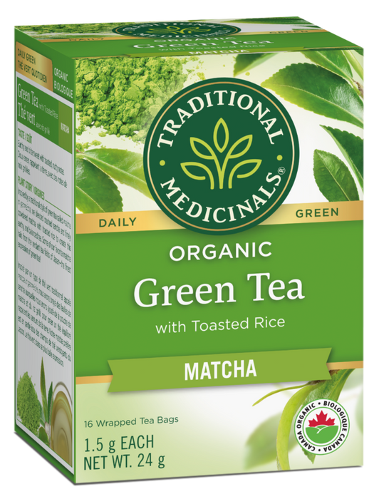 Traditional Medicinals Organic Green Tea Matcha 16 Tea Bags