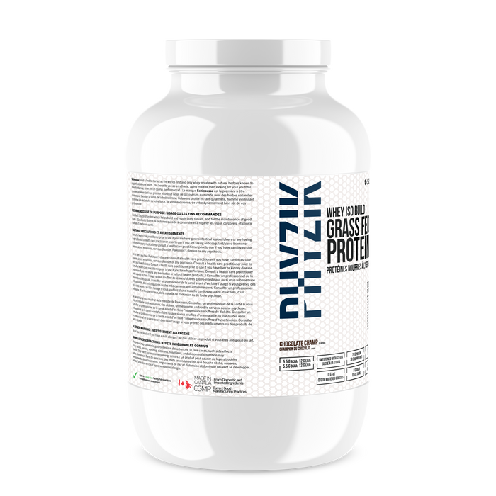 Schinoussa ISO Build Grass Fed Protein Chocolate Champ 24 Servings