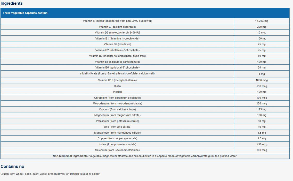 NFH Multi SAP 180 Capsules