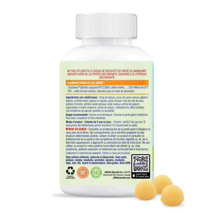 Allkidz Naturals Probiotic Gummies 80 Gummies