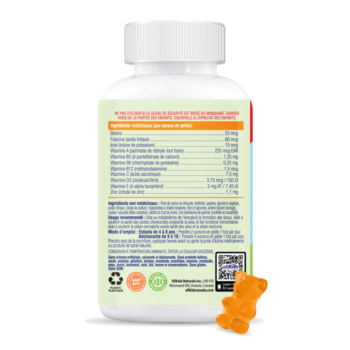 Allkidz Naturals Multi Gummy Bears Orange 90 Vegetarian Gummies