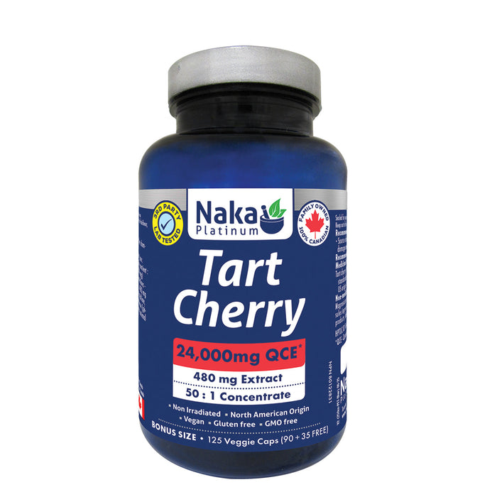 Naka Platinum Tart Cherry 90+35 Veggie Caps Bonus Size